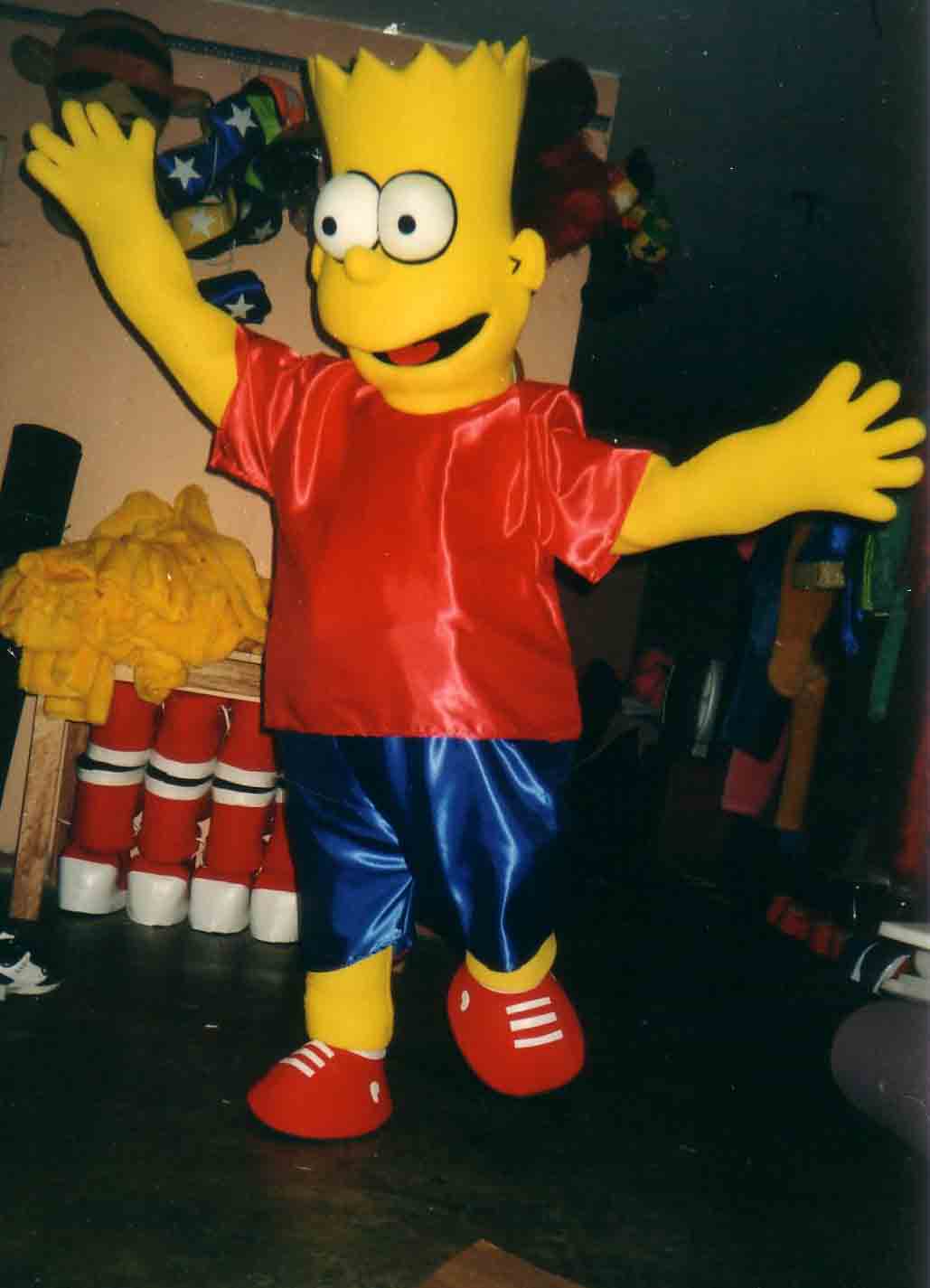 Bart Simpson Mascot