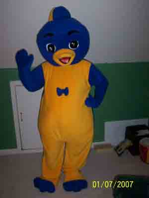 Blue Penguin backyardigans mascot character costume